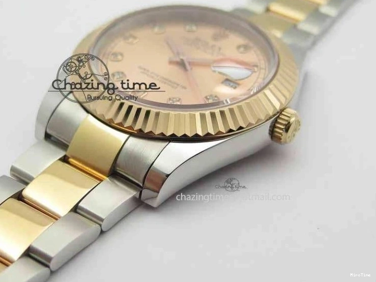 MiroTime 0201 DateJust II 41mm SS RG BP Maker Best Edition RG Diam Dial On SS RG Bracelet SA Efficient 3712